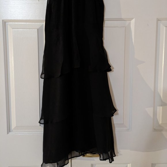 Black Layer Cocktail Dress - Picture 3 of 3